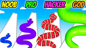 Snake Master 3D - NOOB vs PRO vs HACKER vs GOD
