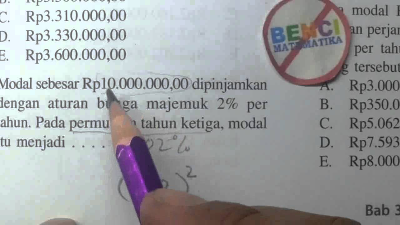 Bunga Majemuk Matematika Keuangan 2 Youtube