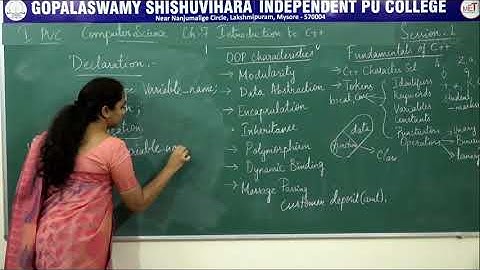 COMPUTER SCIENCE | 1st PUC | CH 07 | INTRODUCTION TO C++ | S01