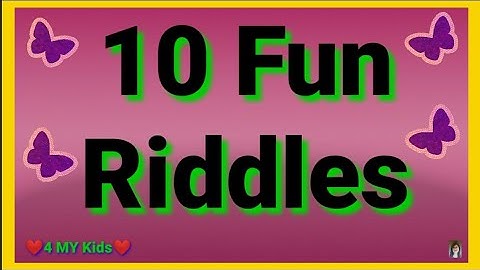 10 Fun Riddles