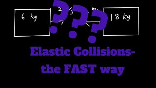 The FASTEST way to solve elastic collision problems!