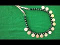 easy crystal necklace with kasu // crystal necklace making//how to make