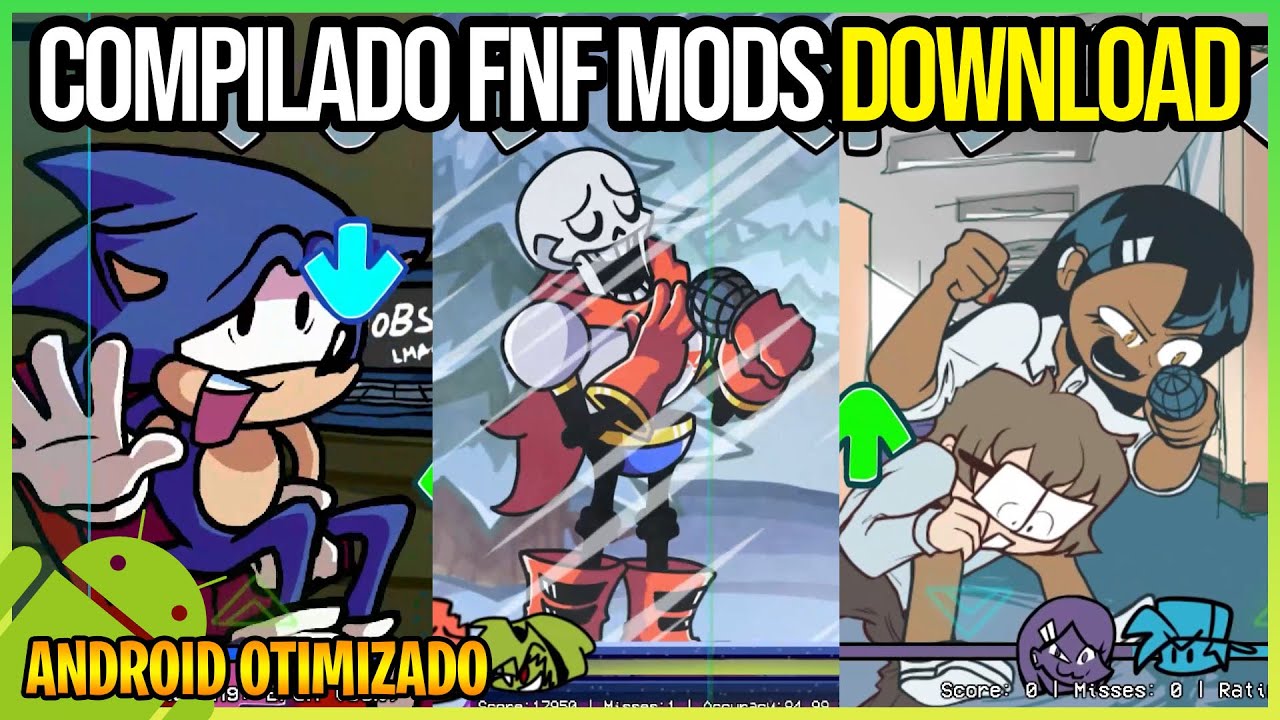 FNF Mod Android Otimizado Download (Pack Compilado) #1 