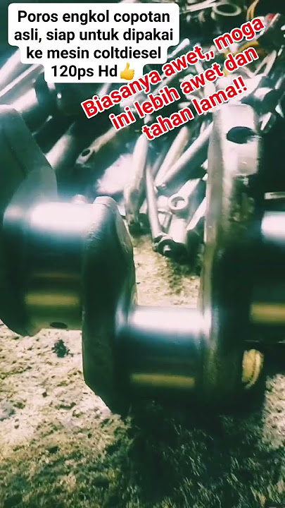 The original crankshaft is removed! We'll just install it again tomorrow. #workshop #machineworks...