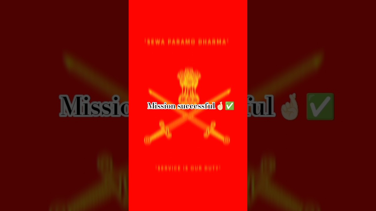 Mission successful 🥷🏻✅.#trendingshorts #indianarmy #tranding #viralshort #traning #subscribe SP 💞👑