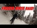 Frozen River Raid! Surly Moonlander Fat Bike. Gopro Hero3+