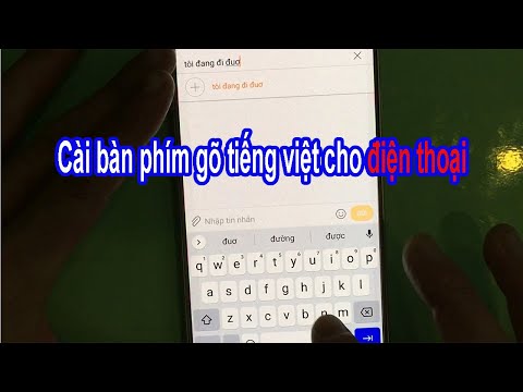 Cài đặt  bàn phím gõ Tiếng Việt cho Điện thoại