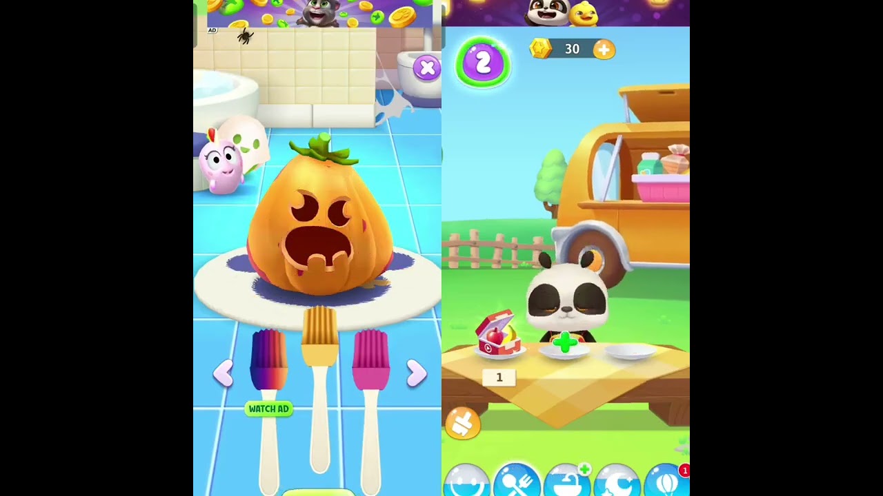My talking tom 2 vs my talking pan Panda #