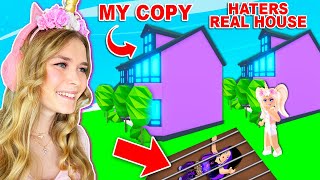 I COPIED MY HATERS HOUSE To TRICK Her Into A TRAP! (Roblox)