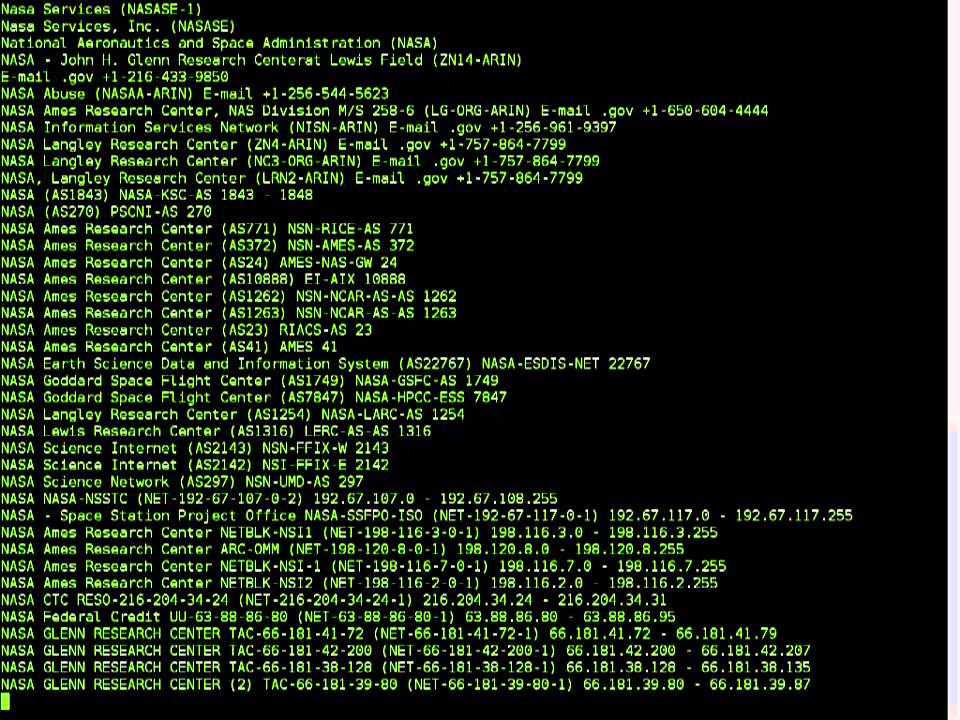 Obtaining NASA hosts using simple Metasploit based hack - YouTube