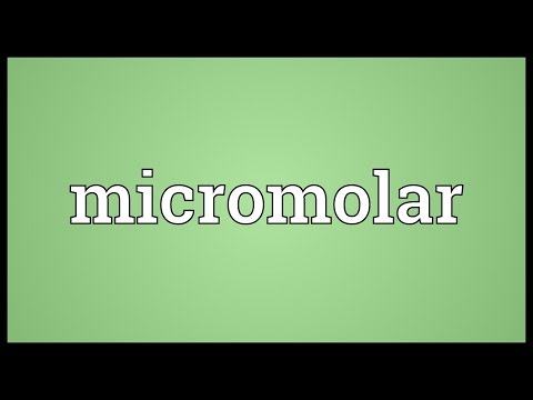 Video: Come si scrive micromolare?