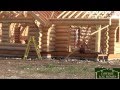 Day 3 of 3, Handcrafted Log Home Stack, Cowboy Log Homes