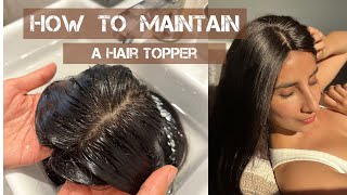 How to Maintain & Style your Hair Topper made with Human Hair | Nish Hair Extensions | India