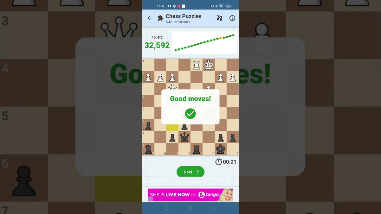 Best ever Chess puzzle streak 