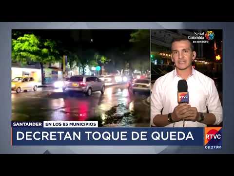 Toque de queda en Santander este fin de semana | RTVC Noticias