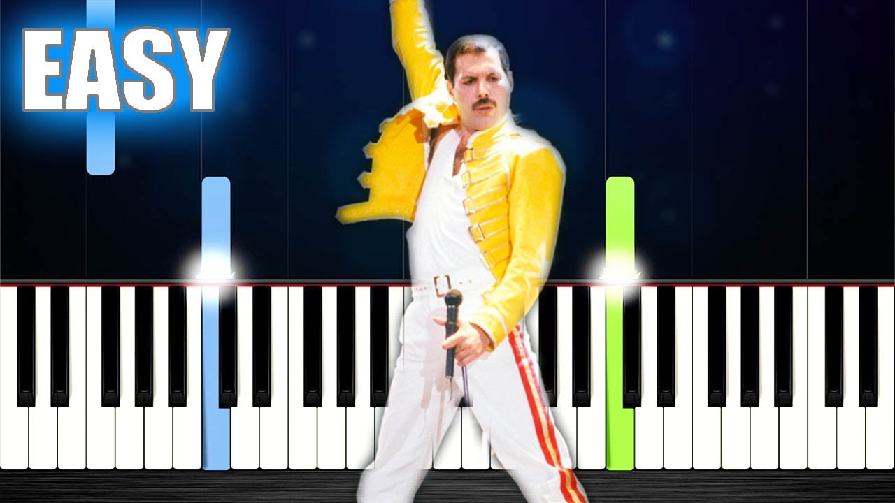 Queen - Another One Bites the Dust - EASY Piano Tutorial