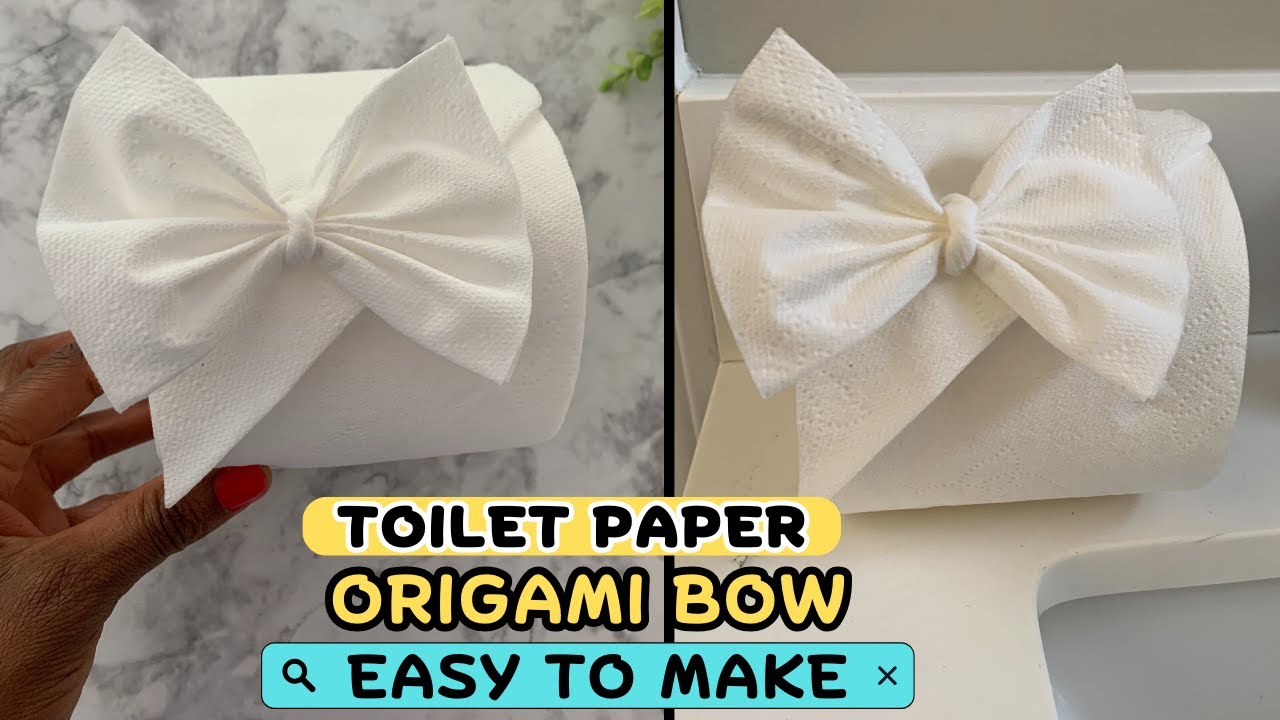 HOSTING TIPS: How To Make Fancy Toilet Paper (Like A Hotel) For Your G