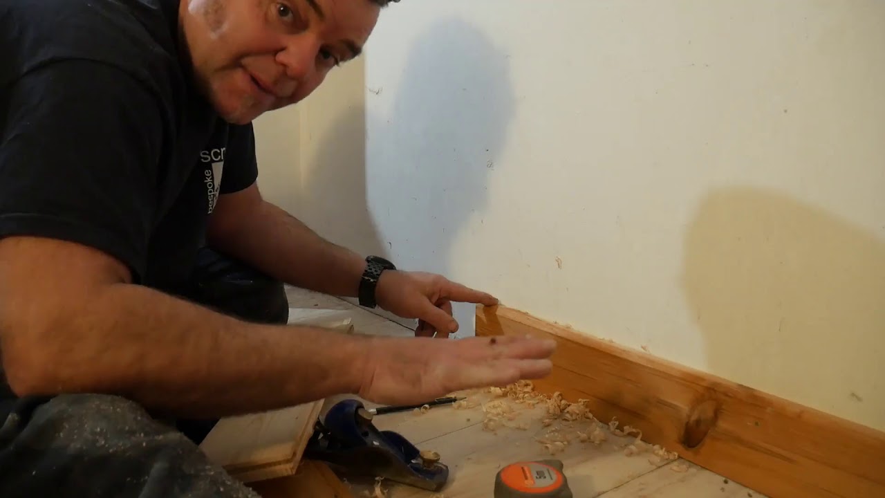 HOW TO easily cut and scribe skirting boards or trims (new for 2019