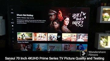 Sansui 70UHD4K  Mega TV 4K Smart TV for a true home theater experience