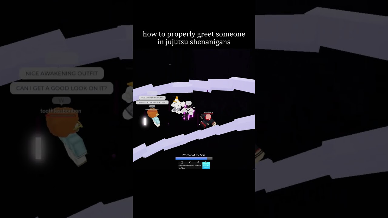 how to properly greet someone on jujutsu shenanigans 