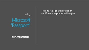 Microsoft Ignite 2015 Secure Authentication with Windows Hello