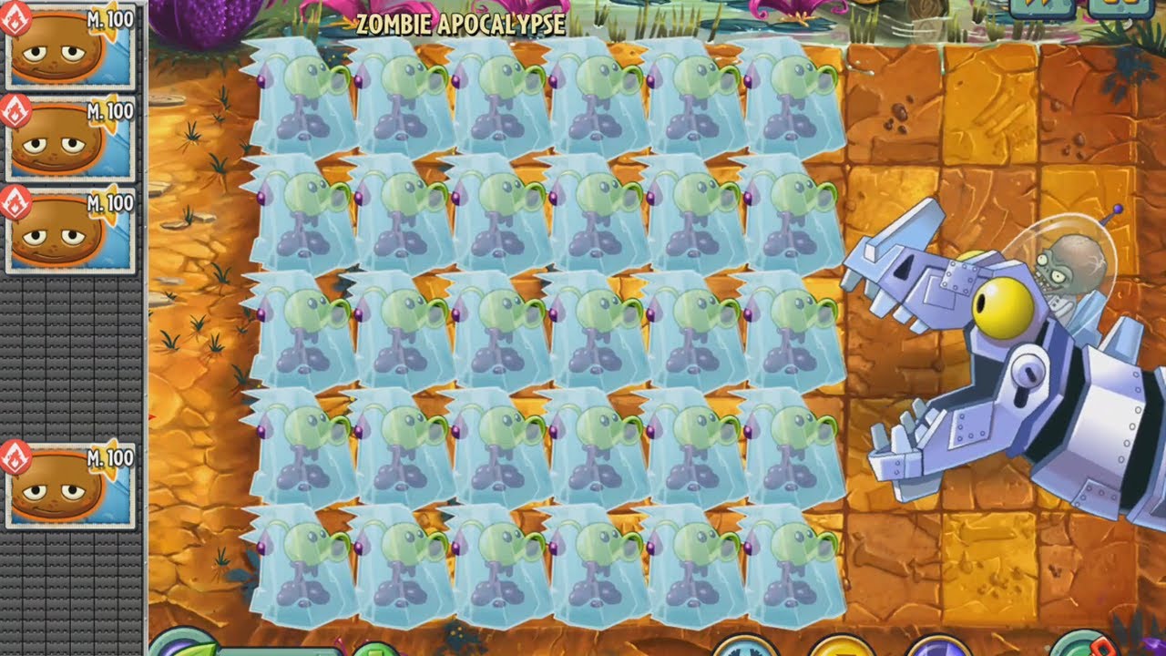 Plants vs Zombies 2 - Descongelando Lanzaguisantes Pringoso vs Dr ...