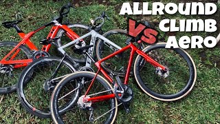 POSYANDU BICYCLE. COMPARING THE WEIGHTS OF AERO ROADBIKES VS CLIMBING VS ALLROUND!