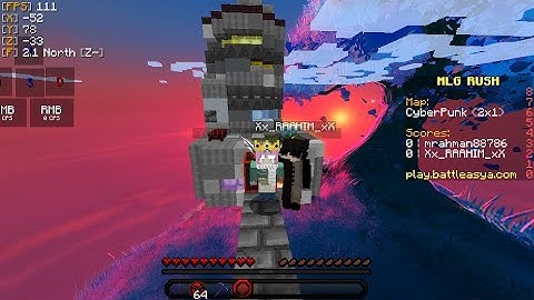 Playing with Top leader board MLG rush player || Battleasya || MLG rush | Minecraft