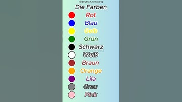 Colors name in German language | Learn Farben Auf Deutsch #germanforbeginners #deutsch #germanbasics