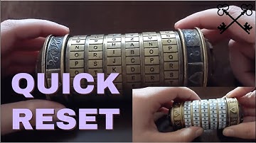How To Reset A Cryptex Da Vinci Code Lock Safe Combo Tutorial - Lock Reset Series