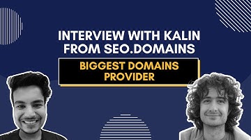 Interview with Kalin from SEO.domains | Biggest Domains Provider