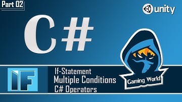 Part 05|if-else with conditional operators| C# Unity|Beginner Tutorials| Game Development Course