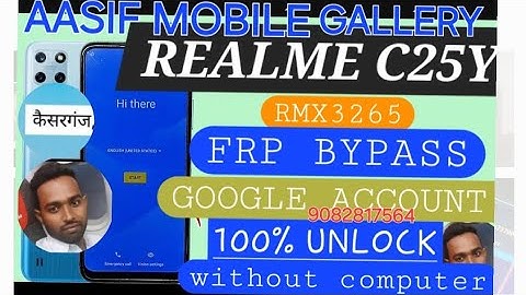 REALME C25Y FRP BYPASS..AND PASSWORD UNLOCK 🔑 100% 🤑🤑
