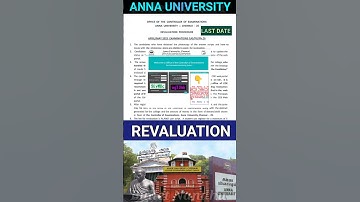 Anna University Revaluation Last Date 2025 #annauniversity #revaluation #photocopy#regulation2021#au