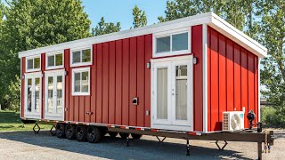 Absolutely Gorgeous Red Orca Park Model by Mint Tiny House