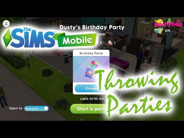 Online Parties in The Sims Mobile