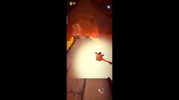 Crash On The Run - Yellow Challenge Gem - Dino Might! (Path) - Get To The End!