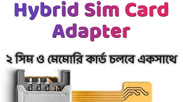 Hybrid Sim Card Adapter | Use both sim & microSD card | Review | Price