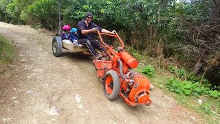 Vintage Barn-find Rotary tiller part 2.. More repairs and lockdown fun for the kids..