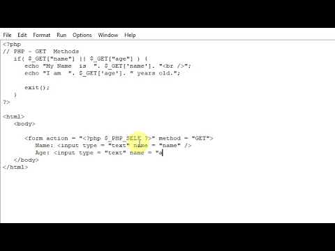 how to PHP - GET  Methods