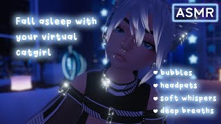 Rainy Comfy ASMR ☾ Deep Breaths, Soft Whispers, Headpats【3DTuber | VRChat】 screenshot 1