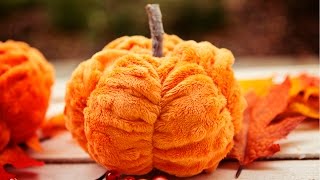How to make (sew) a fabric pumpkin