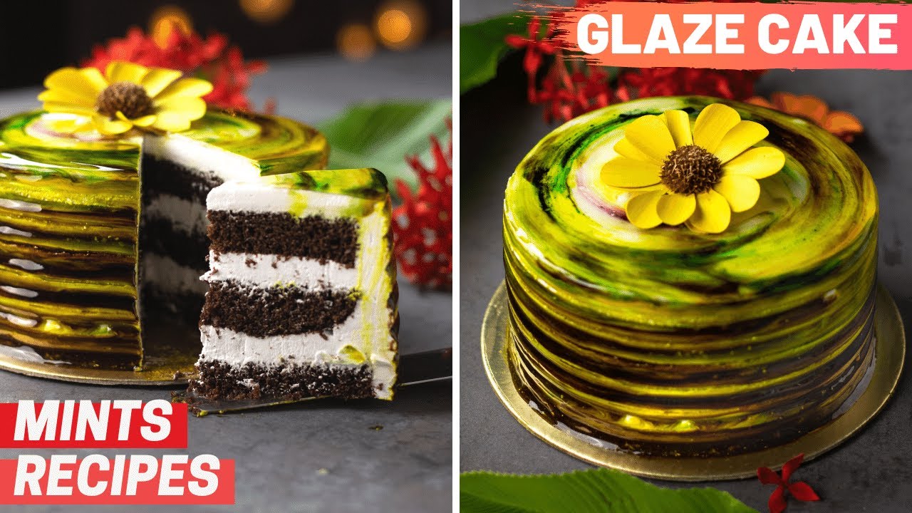 Chocolate Mirror Glaze Cake | Eggless Glaze Cake | Mints Recipes | MintsRecipes