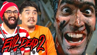 *EVIL DEAD 2* made us hysterical (First time watching reaction)