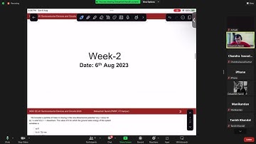 Week-2 Tutorial (Semiconductor Devices and Circuits) : NPTEL NOC EE-91, Y2023