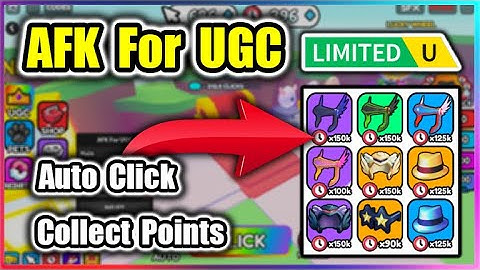 [⏰FREE ITEMS] AFK For UGC Script - Auto Farm Points | Auto Click