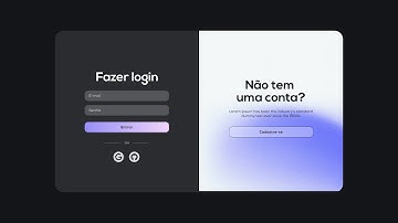 Formulário Interativo Animado de Login e Cadastro com HTML CSS e JavaScript