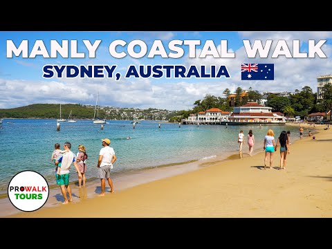 Manly, Australia Scenic Coastal Walk - 4K with Captions - Treadmill Exercise Workout