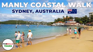 Manly, Australia Scenic Coastal Walk  4K with Captions  Treadmill Exercise Workout