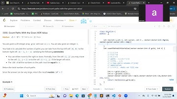 3393. Count Paths With the Given XOR Value| Leetcode Biweekly 146